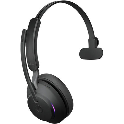 Jabra Evolve2 65 Link 390a Auricular Mono Inalámbrico USB-A Bluetooth 5.0 37 Horas Batería Con Soporte Escritorio