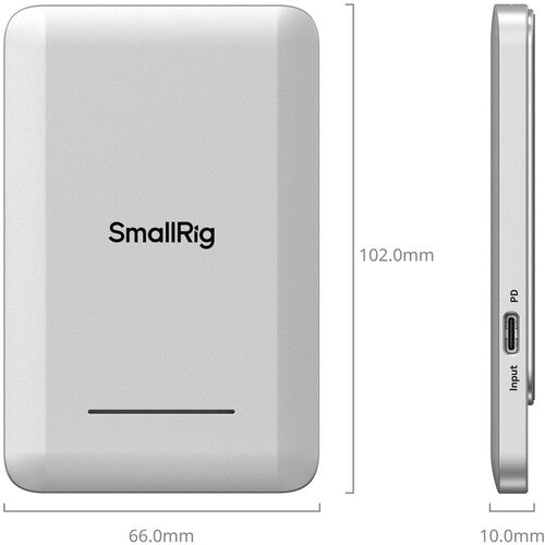 SmallRig SSD portátil 2TB con ranuras UHS-II USB-C y anillo magnético