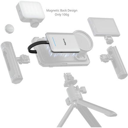 SmallRig SSD portátil 2TB con ranuras UHS-II USB-C y anillo magnético