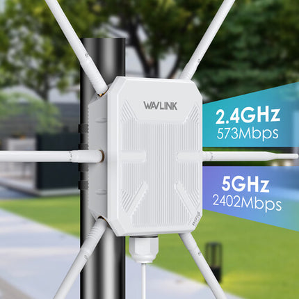Wavlink WN588HX3 AX3000 Punto de Acceso Exterior Wi-Fi 6 IP67 2975 Mb/s