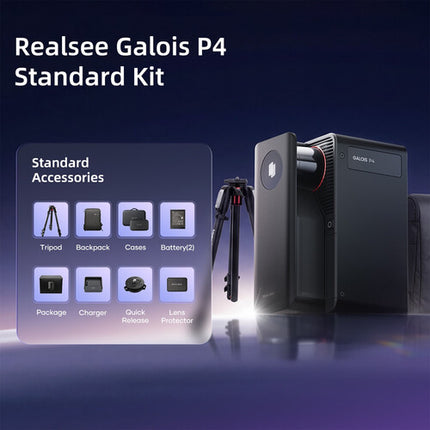 Realsee Technology Galois P4 Escáner 3D LiDAR Rango 100 m Kit Completo