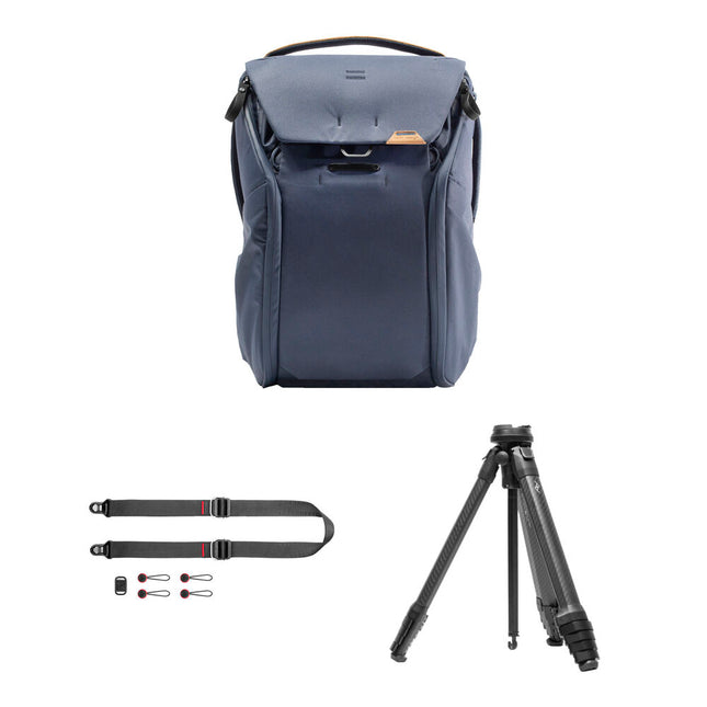 Peak Design Essentials Trifecta Kit Mochila 20L Tripode 60 Pulgadas Correa Ajustable