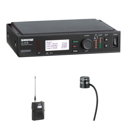 Shure ULXD14/85M Sistema Inalámbrico Micrófono Lavalier Cardioide 64 MHz Range 1/2 Rack