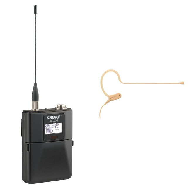 Shure ULXD1 Transmisor Inalámbrico Digital con Micrófono MX153 12 Horas Batería