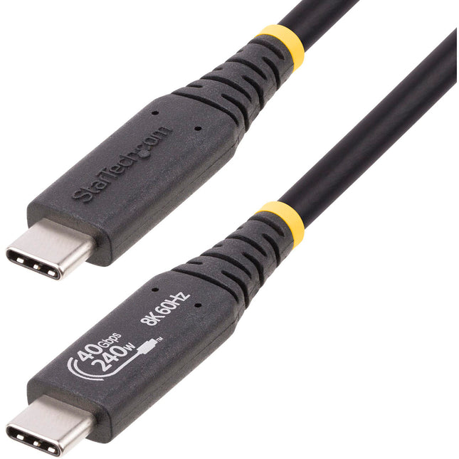 StarTech Cable USB4 240W 1.6 Pies USB-C 40 Gb/s 8K 120Hz