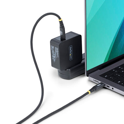 StarTech Cable USB-C 2.0 Resistente 240W 6 Pies Braided Silicona