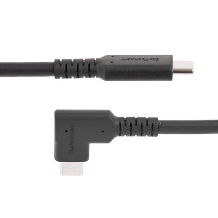 StarTech Cable USB 3.1 Gen2 100W ángulo recto 3.3 pies negro