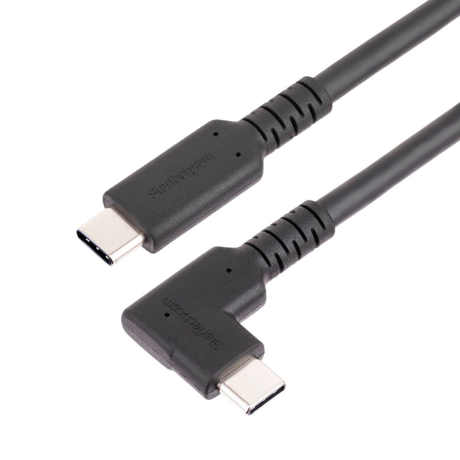 StarTech Cable USB 3.1 Gen2 100W ángulo recto 3.3 pies negro