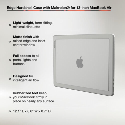Incase Edge Funda Protectora para MacBook Air 13" M3 Silicona Transparente