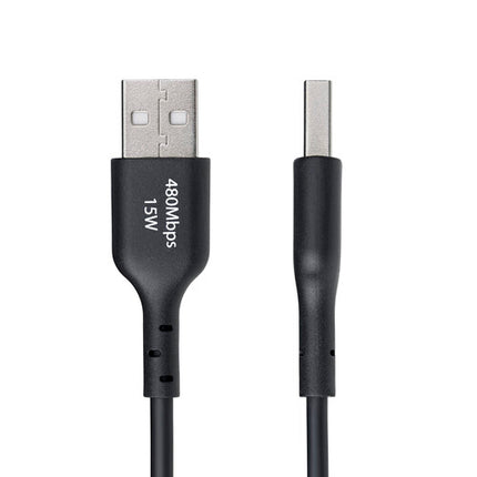 StarTech Cable USB-A a USB-C 2.0 Negro 3 Pies 3A 480Mb/s