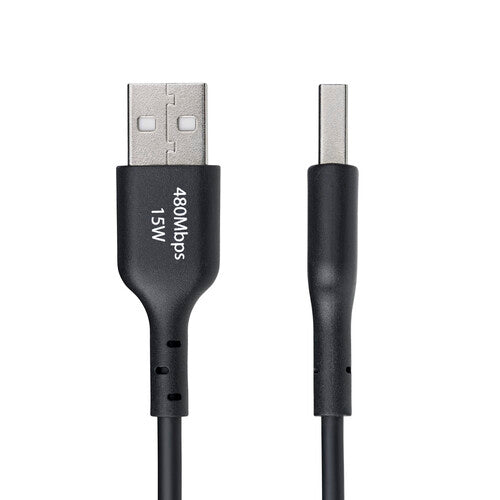 StarTech Cable USB-A a USB-C 2.0 Negro 3 Pies 3A 480Mb/s