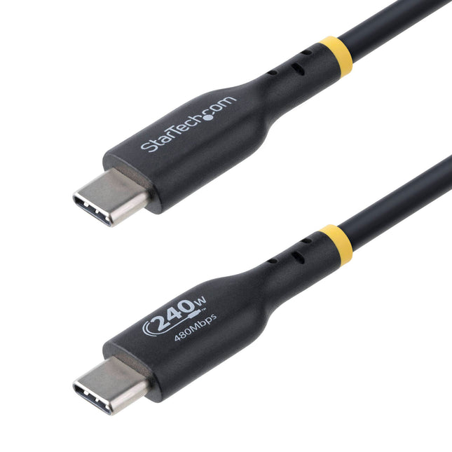 Cable de carga USB-C StarTech 240W 3.1 PD 10 pies negro