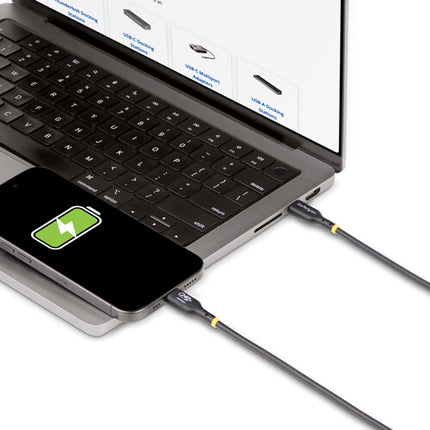 StarTech Cable USB-C para carga 240W 3 pies Negro USB 2.0 480MB/s