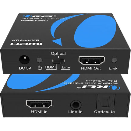 OREI HDA-4KMB Embebedor de Audio HDMI 4K60 4:4:4 con Soporte S/PDIF