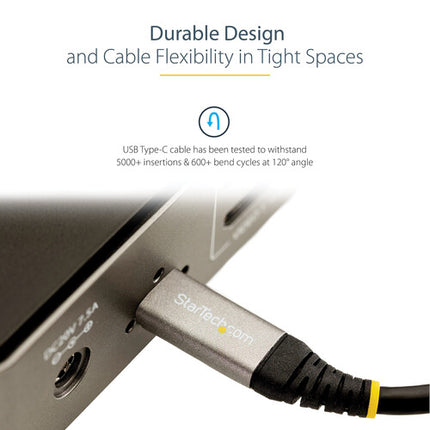 Cable USB-C StarTech 3 pies 10Gbps 100W 5A de alta velocidad