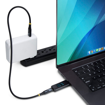 StarTech Medidor de Potencia USB-C Portátil 240W Pantalla Digital Giratoria