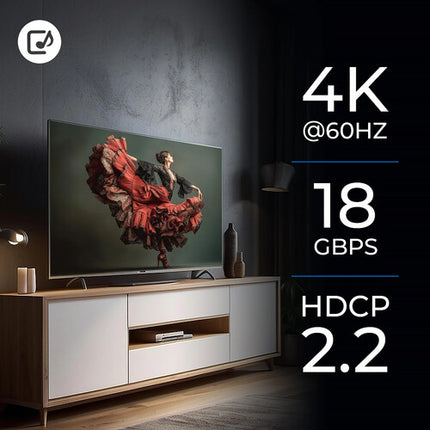 OREI HDA-915 Extractor de Audio HDMI UHD 4K60 18 Gb/s L/R Óptico