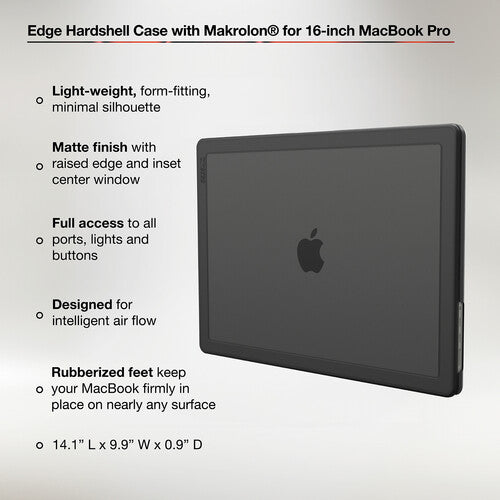 Incase Edge Funda Hardshell para MacBook Pro 16" M3 Protección Completa Negra