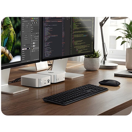 Satechi Slim CEX3 Combo Teclado y Ratón Inalámbrico Bluetooth 5.3 y 2.4 GHz USB-C