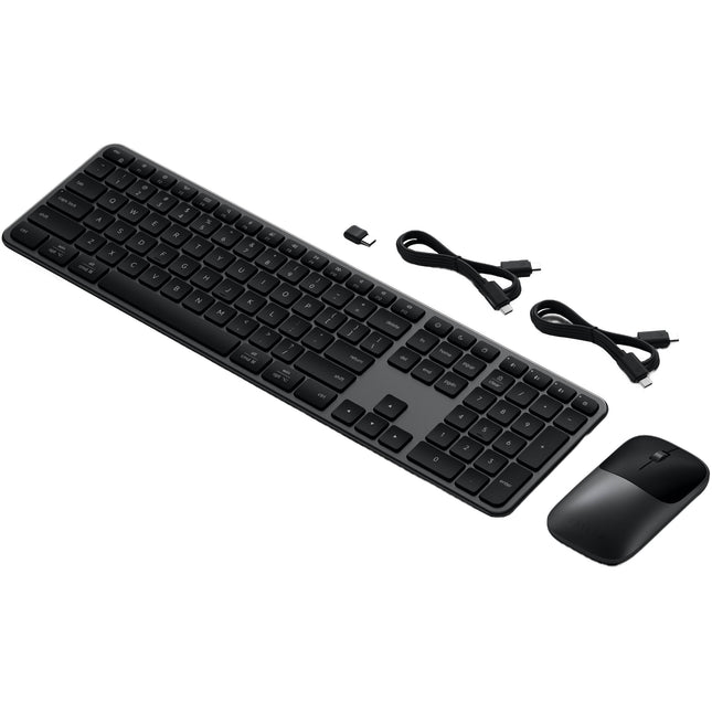 Satechi Slim CEX3 Combo Teclado y Ratón Inalámbrico Bluetooth 5.3 y 2.4 GHz USB-C