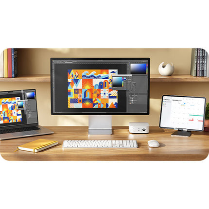 Satechi Slim CEX1 Teclado y Ratón Inalámbrico Negro Espacial Bluetooth 5.3 USB-C