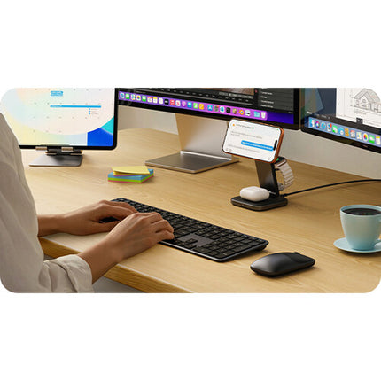 Satechi Slim CEX1 Teclado y Ratón Inalámbrico Negro Espacial Bluetooth 5.3 USB-C