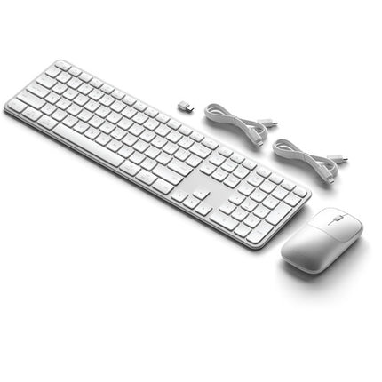 Satechi Slim CEX3 Combo teclado y ratón inalámbrico Silver Bluetooth 5.3 USB-C