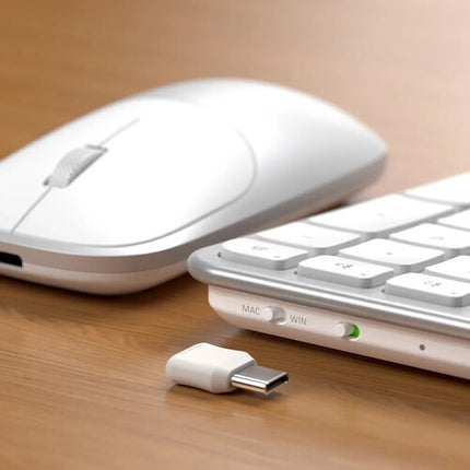 Satechi Slim CEX3 Combo teclado y ratón inalámbrico Silver Bluetooth 5.3 USB-C