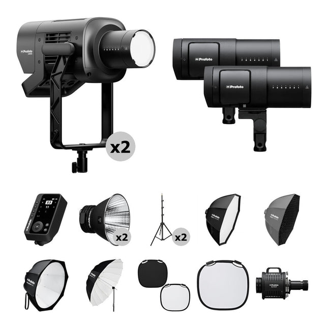 Profoto L600C LED y B30 Flash Kit Híbrido 500Ws 40W Luz Modeling para Nikon