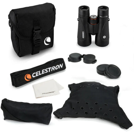 Celestron 10x50 TrailSeeker ED Binoculares con Cristal ED y Enfoque 9.8' Compactos y Resistentes