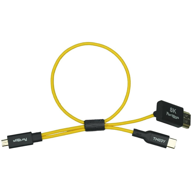 PORTKEYS Cable de Control de Vídeo Micro-HDMI USB-C a HDMI para Monitor LH7C 11.8"