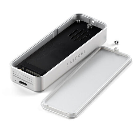 Satechi DotDisk 80 Gb/s Carcasa SSD USB4 M.2 2280 con Ventilador y Cable Thunderbolt 5