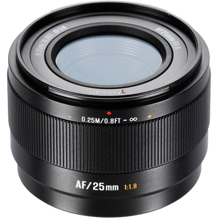 7Artisans Lite Series 25mm f1.8 AF Lente para Nikon Z apertura f1.8 y distancia mínima de enfoque 9.8"