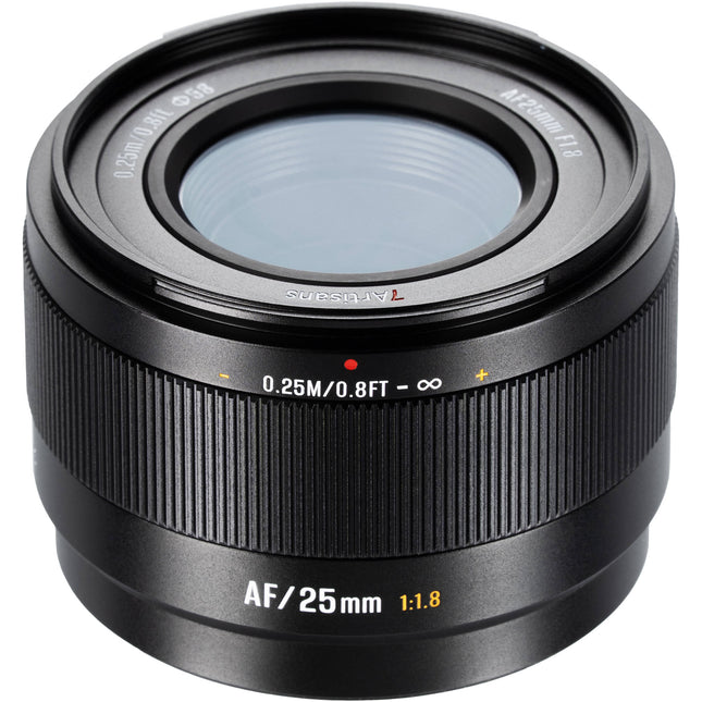 7Artisans Lite Series 25mm f1.8 AF Lente para Nikon Z apertura f1.8 y distancia mínima de enfoque 9.8"