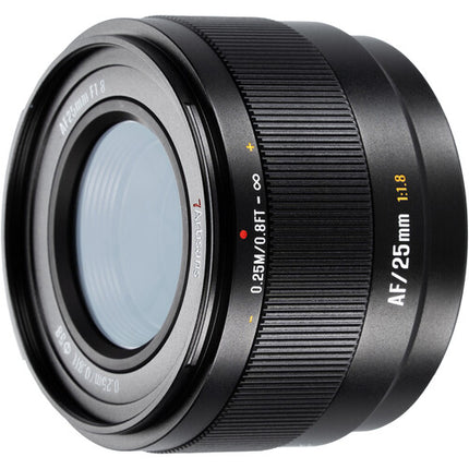 7Artisans Lite Series 25mm f1.8 AF Lente para Nikon Z apertura f1.8 y distancia mínima de enfoque 9.8"