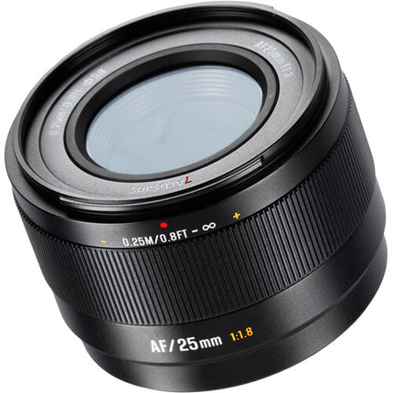 7Artisans Lite Series 25mm f1.8 AF Lente para Nikon Z apertura f1.8 y distancia mínima de enfoque 9.8"