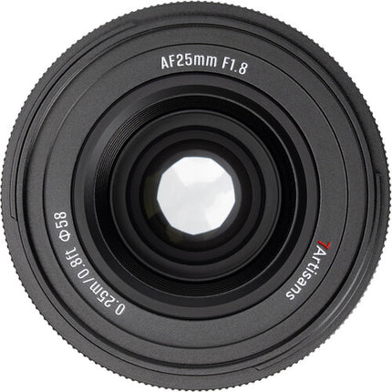7Artisans Lite Series 25mm f1.8 AF Lente para Nikon Z apertura f1.8 y distancia mínima de enfoque 9.8"
