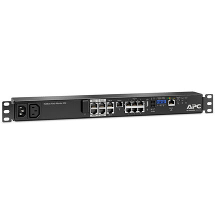APC NetBotz Rack Monitor 250A 6 Puertos Sensor 1RU Montaje en Rack