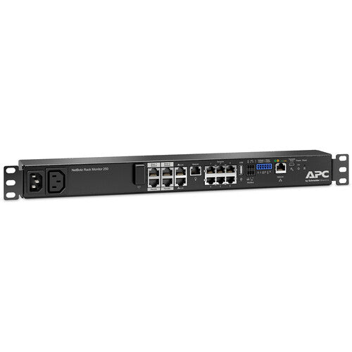 APC NetBotz Rack Monitor 250A 6 Puertos Sensor 1RU Montaje en Rack