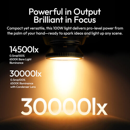Ulanzi C01 Luz LED Bi-Color 100W 3625 Lux 2700-6500K para Video