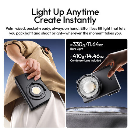 Ulanzi C01 Luz LED Bi-Color 100W 3625 Lux 2700-6500K para Video