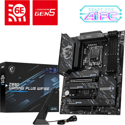 MSI Z890 GAMING PLUS WIFI6E Placa base gaming ATX LGA 1851 DDR5 PCIe 5.0