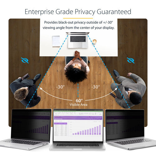 StarTech Pantalla de Privacidad Magnética Reversible para MacBook Air 13" con Funda Protectora