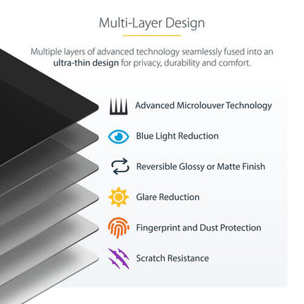 StarTech Pantalla de Privacidad Magnética Reversible para MacBook Air 13" con Funda Protectora