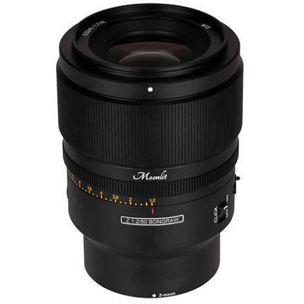 SongRaw 50mm f1.2 AF Moonlit Lente Sony E Full Frame Metal