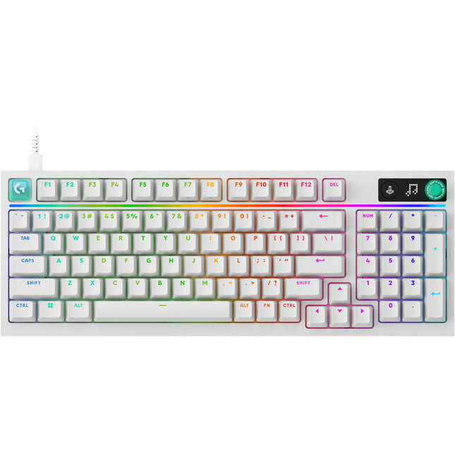Logitech G G316 X 98 Teclado Mecánico Blanco Conexión USB Retroiluminado