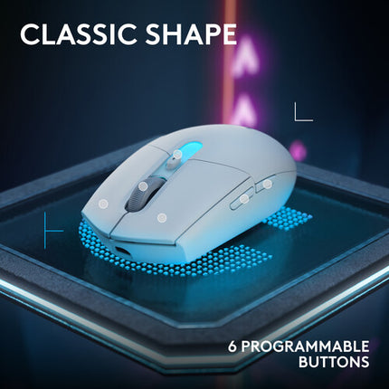 Logitech G G305 X SUPERLIGHT Ratón Gaming Inalámbrico Blanco 44000 dpi 130h batería
