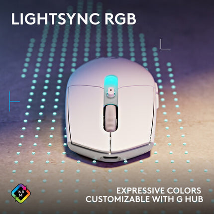 Logitech G G305 X SUPERLIGHT Ratón Gaming Inalámbrico Blanco 44000 dpi 130h batería