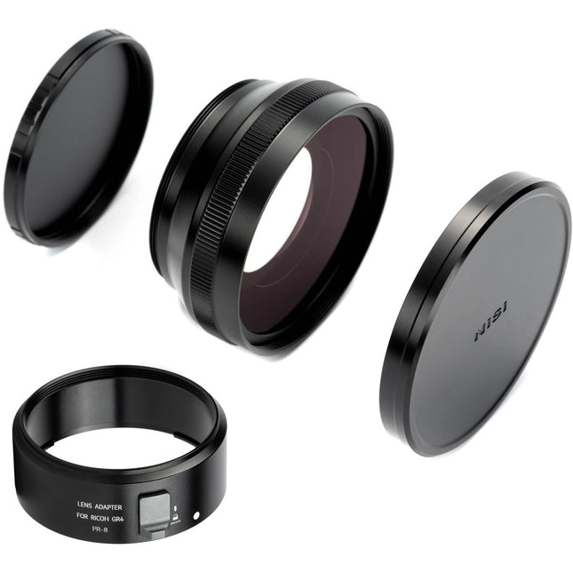 NiSi Kit de Lente Gran Angular 0.78x para Ricoh GR IV con Adaptador 49mm