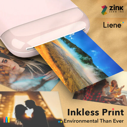 Liene ZINK Papel Fotográfico Adhesivo 2x3" 50 Hojas para Pearl